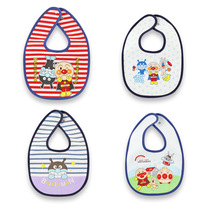 New U type round mouth baby saliva towel double-sided pattern cartoon styling waterproof pure cotton bib for one piece