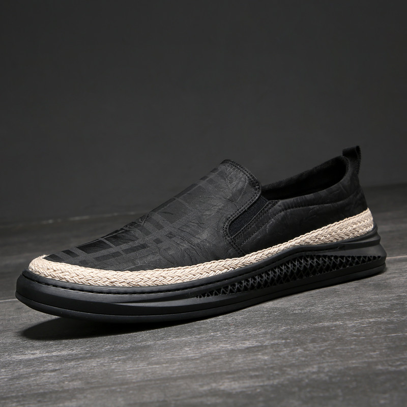 2022 new fisherman cloth shoes men's beanie shoes men's canvas lazy summer breathable leisure one pedal men's trend