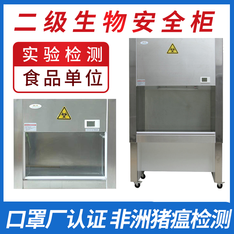 Secondary biological safety cabinet laboratory single double double full row BHC1000-A2 clean cabinet slaughterhouse non-medical