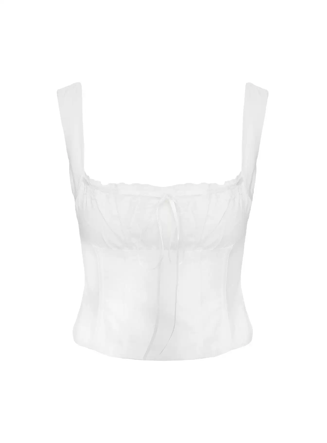Топ-вест Princess Polly Australia, смеси льна, завязка на груди, приталенный (XXS–2XL)