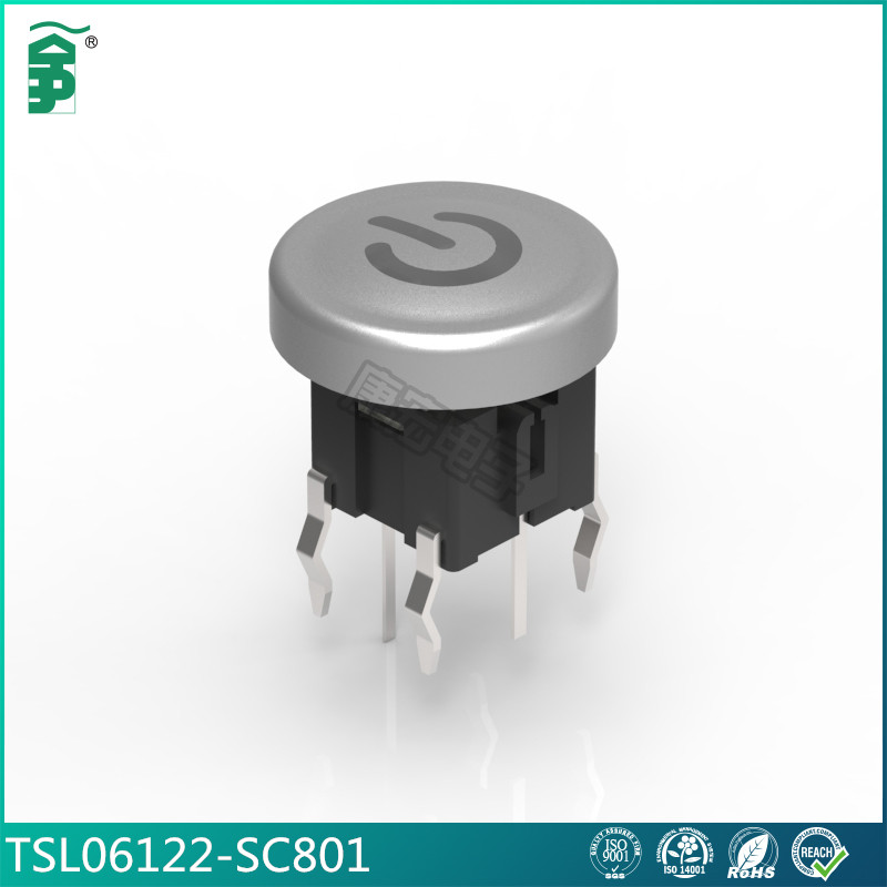 Manufacturer KHAN (TSL06122-SC801) 6*6*8 6 4 feet with electroplating cap with light touch switch