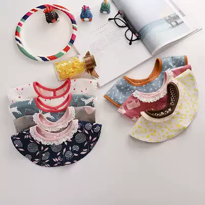 ins baby 360 degree cotton bib Baby eating bib pocket rotatable newborn cute saliva towel