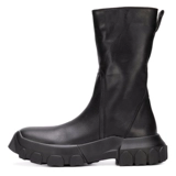 Martens, высокие высокие сапоги в английском стиле с молнией на платформе, в британском стиле, из натуральной кожи, европейский стиль, средней длины