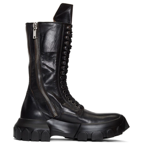 Martens, мужские высокие удерживающие тепло высокие сапоги на платформе, средней длины, из натуральной кожи, европейский стиль