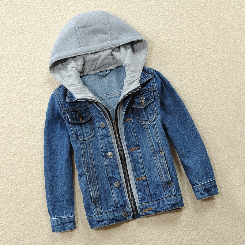 Children's Denim Jacket Boys' Denim Coat 2025 New Style for Older Kids Spring and Autumn Toddler Hooded Cardigan Trendy Children's Denim Jacket Boys' Denim Coat 2025 New Style for Older Kids Spring and Autumn Toddler Hooded Cardigan Trendy