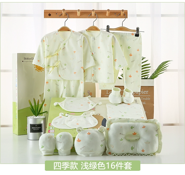 Bộ quần áo sơ sinh cotton cho bé sơ sinh 0-3 tháng 6 mùa xuân hè thu cho bé sơ sinh đồ em bé sơ sinh