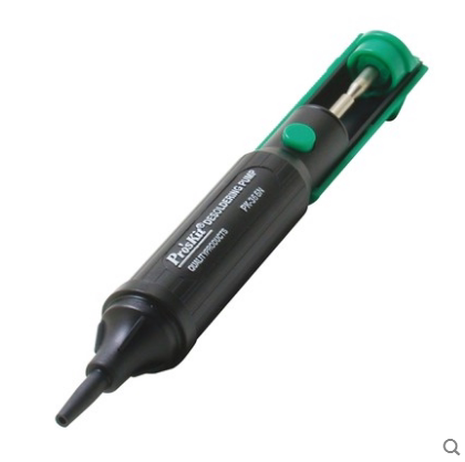 Taiwanese treasure-worker ProsKit suction machine 8PK-366N-G powerful manual suction tin pump double-ring airtight suction gun