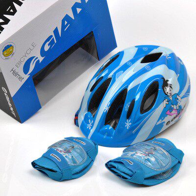 GIANT Giant helmet children's balance car slide car bicycle helmet knee pads wrist guard set