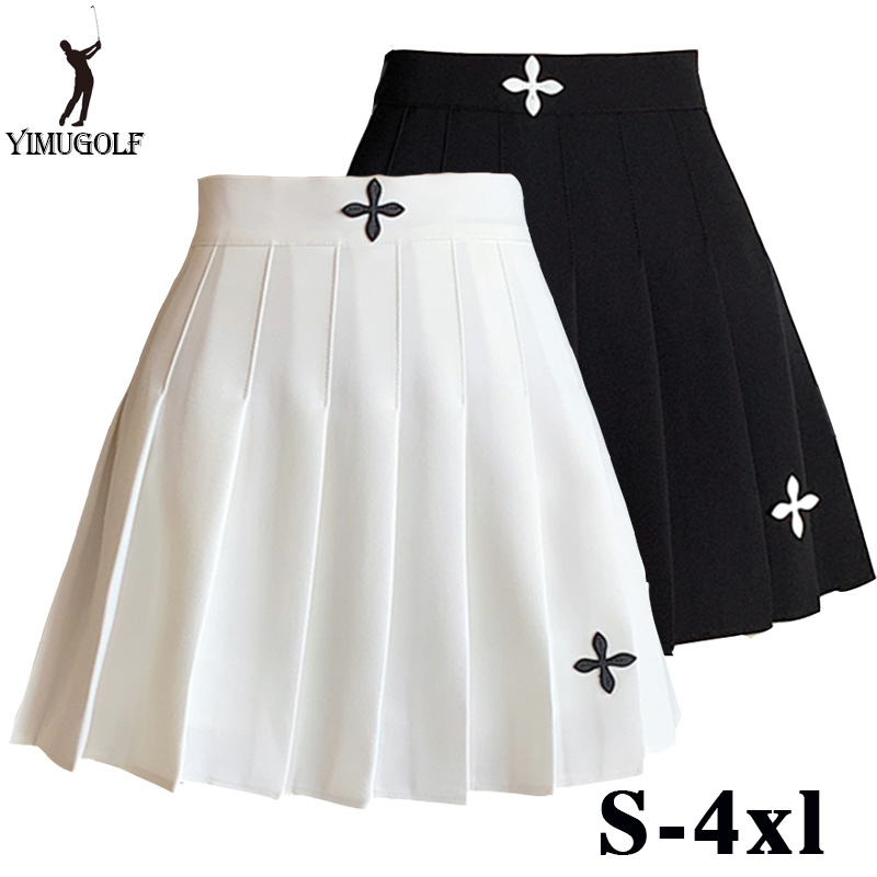 Golf Skirt, Autumn Wear, Plus Size Pleated Skirt, A-Line Skirt, Fat Girl-Friendly, Anti-Exposure, High-Waisted, Tummy-Covering Short Skirt