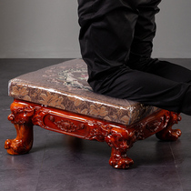 Embroidered lotus worship mat home kowtow worship chair Buddha kneeling mat thickened temple worship stool in front of the Buddha temple