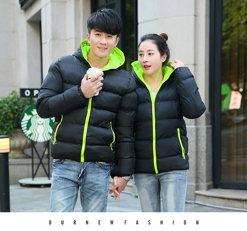 Playboy đôi nam trùm đầu cotton 2018 mới dày áo khoác cotton nam xuống áo khoác cotton ST8039 áo phao nam hàn quốc