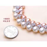 Ожерелье Gao Yuanyuan из натурального жемчуга, многослойное женское разноцветное роскошное, благородное и модное двухрядное ручное ожерелье с микронабором цирконов