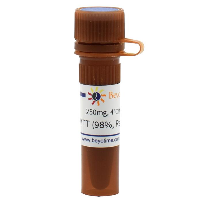 MTT (98%, Reagent grade) ST1537-250mg/1g/5g 碧云天 Beyotime