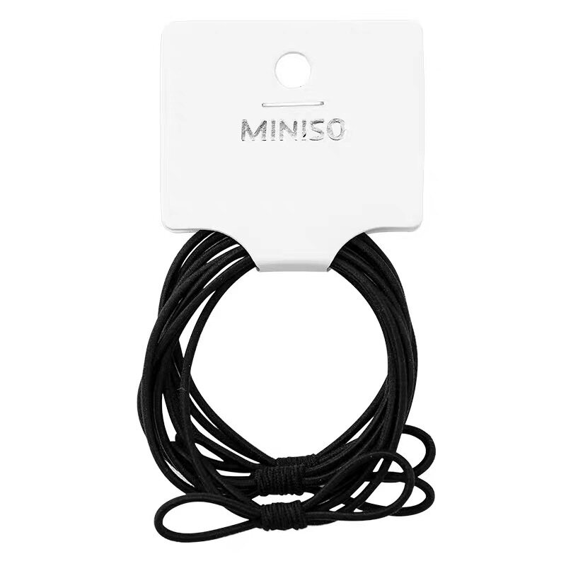 Miniso name Genesis Classic collar 3 Clothing Base Rubber Fascia Hair Ring Hair Accessories Leather Fascia Hair Ring