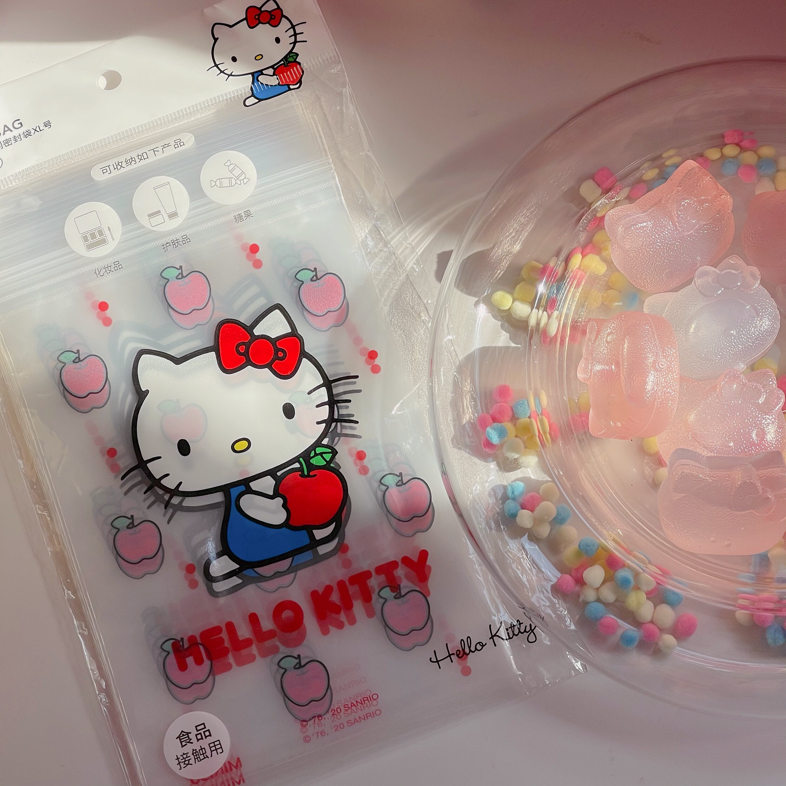 Miniso name Genesis Three Lull Kitty Ornament Jewelry Sealed Bag Freshness Bag cashier bag XL15 pieces
