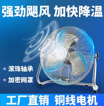 AC fan Household floor fan Mechanical floor fan Pure copper industrial metal high-power floor fan Powerful