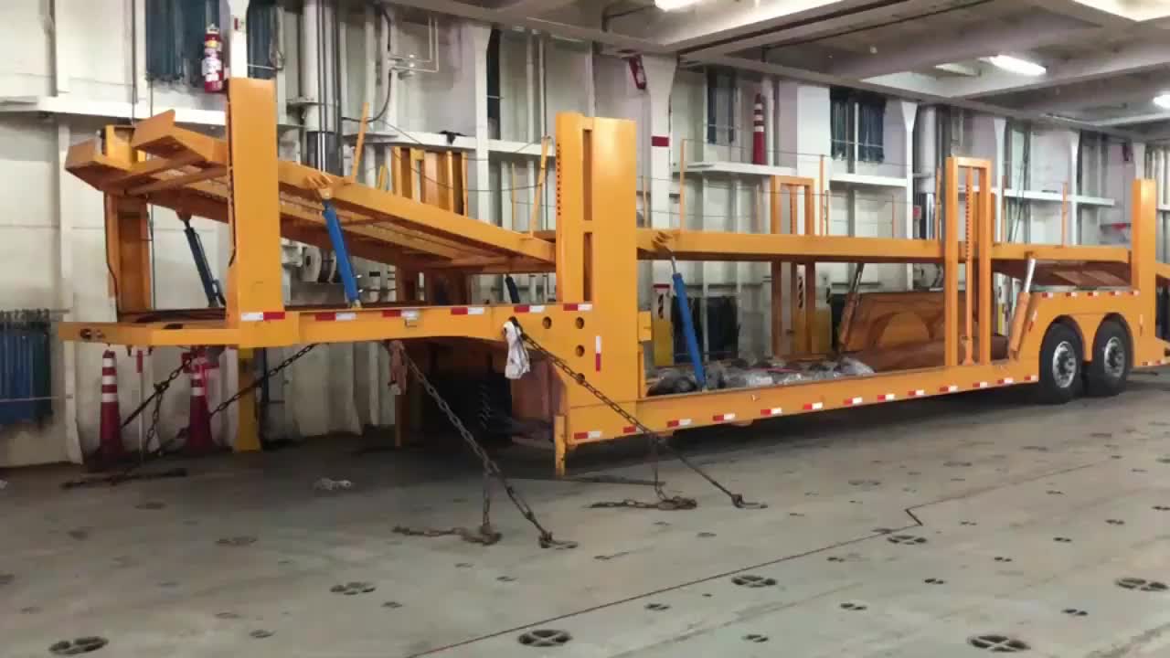 Double Deck Car Carrier Trailer 2 Axles Trailers Car Tow Dolly Towing