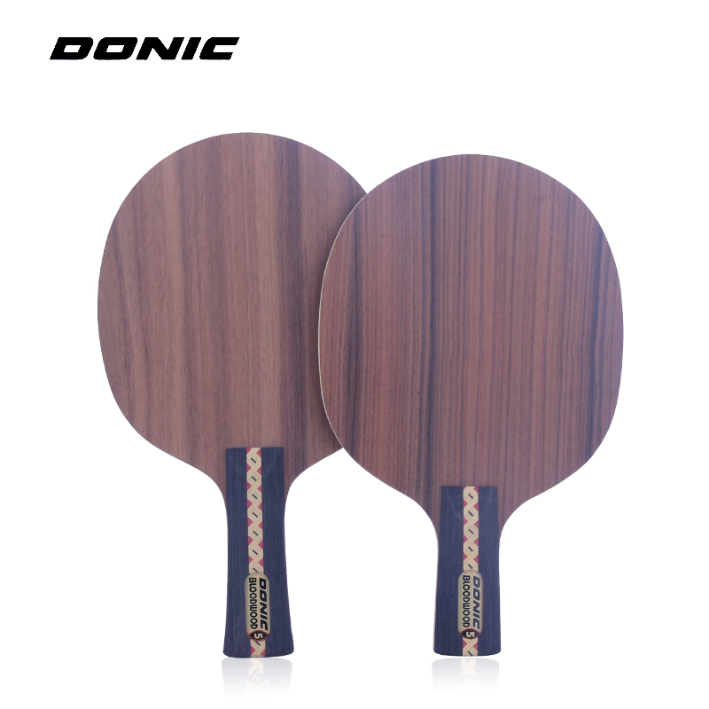Donic Table Tennis Bottom Bloodwood 5 Mahogany 5 Layer Fast Arc Table Tennis Racquet Bottom Plate