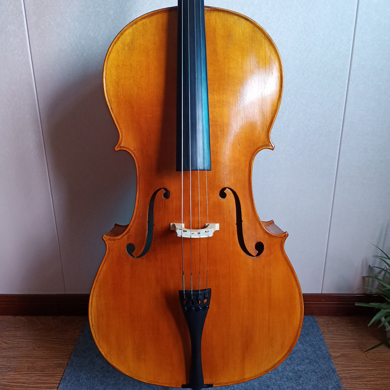 Pure hand-made European cello Antique Play Professional grade solo tiger grade solo wood cello