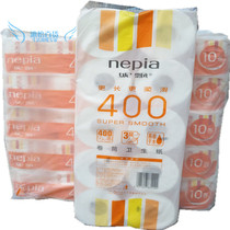 Ni Piao 3-layer 400-section toilet paper roll * 10 rolls of non-fragrance roll toilet paper box 10 100 rolls