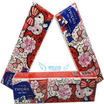 Ni Piao Katie cartoon series handkerchief paper Hello Kitty printing 3*30 packs 3 national
