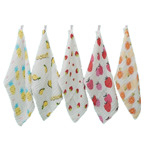 Jialiya baby saliva towel pure cotton gauze towel childrens baby face wash hand towel square towel newborn supplies