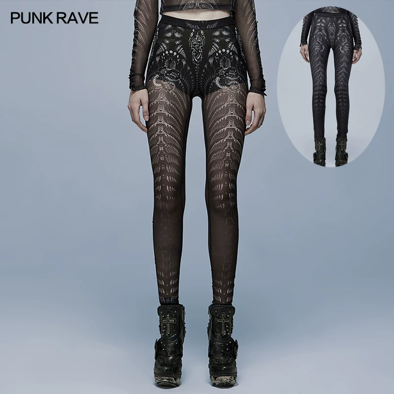 Скидка 40% - Xiaopo Subculture PUNK RAVE pr punk status женские трусы со слабленным черепом