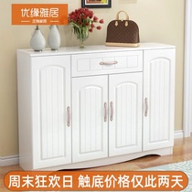 Shoe cabinet Simple modern entrance cabinet Korean European white simple foyer cabinet Living room partition locker Shoe rack Shoe cabinet