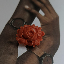 Xipai 61619 (Peony) 2 23g Taiwanese sea gemstone pendant ring hand brand clavicle chain loose stone