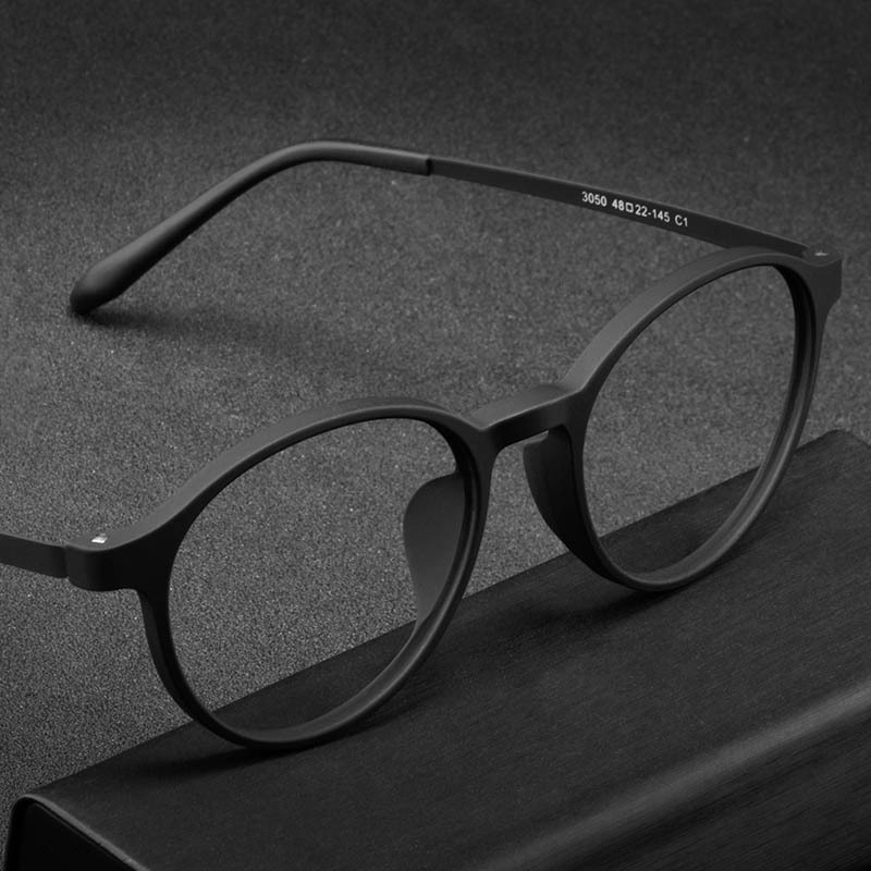 Bestfun 3050 Fashionable Round Tr90 Eyeglass Frame Ultra-Elastic Titanium Alloy Glasses Ultra-Light Comfortable Myopia Eyeglass Frame