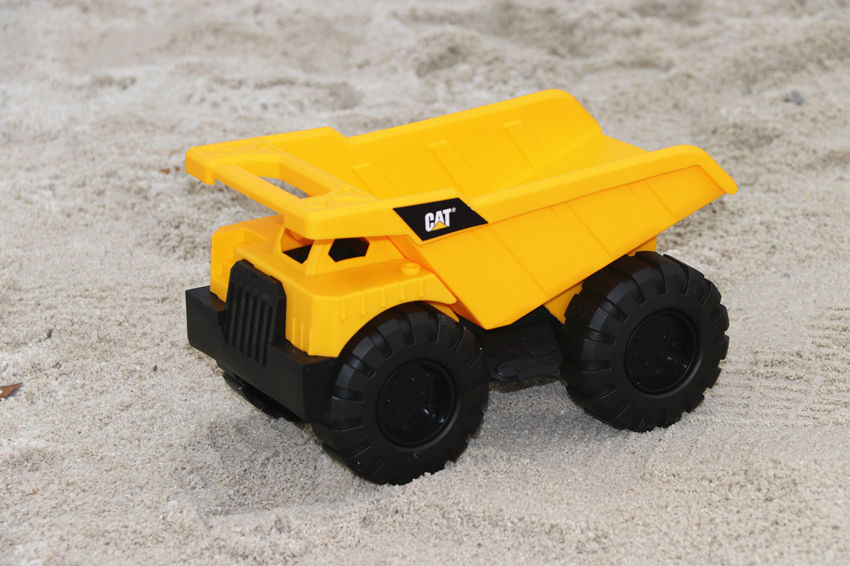 CAT Bộ xe kỹ thuật lớn Bộ máy xúc Trẻ em Đồ chơi bãi biển Máy xúc Dump Xe tải Máy ủi - Đồ chơi điều khiển từ xa do choi tre em