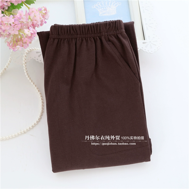 Đàn ông và phụ nữ ngủ quần cotton mùa xuân và mùa hè giải trí thể thao lỏng lẻo cộng với kích thước vài chiếc quần cotton buổi sáng eo quần nhà