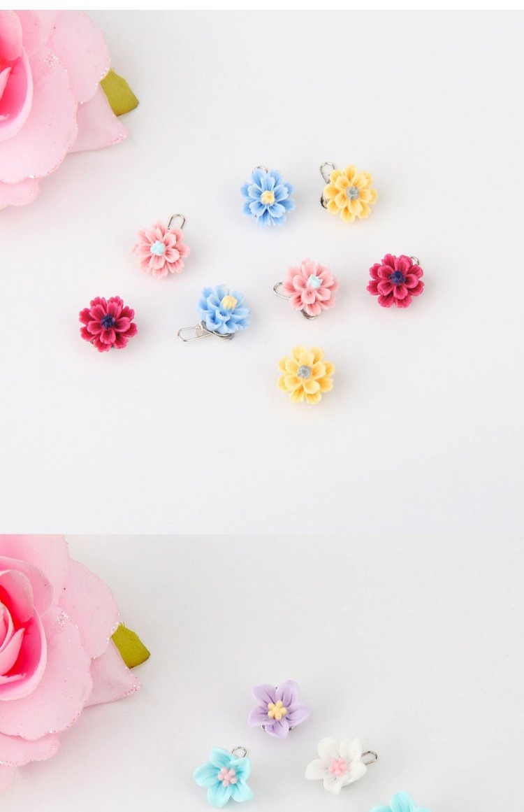 Dễ thương trẻ em mini kẹp tóc màu acrylic rhinestone đậu Hà Lan khóa phụ kiện tóc kẹp tóc cô gái nhỏ mũ nơ kẹp tóc