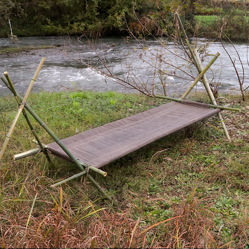 Savage bushcraft outdoor camping multi-functional oil wax stretcher hammock windproof windshield wall camping lounge chair