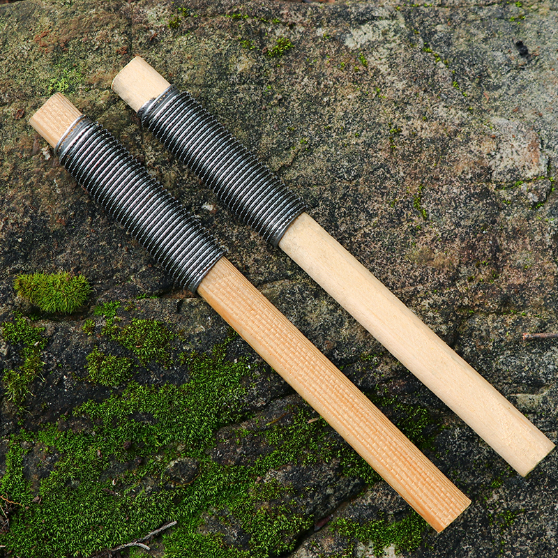 Savage bushcraft outdoor camping woodworking file polished slim tooth round handle cork flathead file