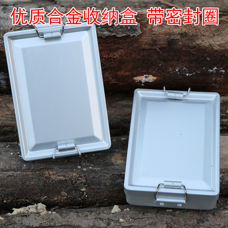 bushcraft high quality outdoor storage box Aluminum alloy storage box SOS survival box Aluminum alloy lunch box Medicine box