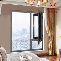 Manufacturer broken bridge aluminum window aluminum alloy casement window balcony bedroom sound insulation anti-theft floor-to-ceiling large glass window customization