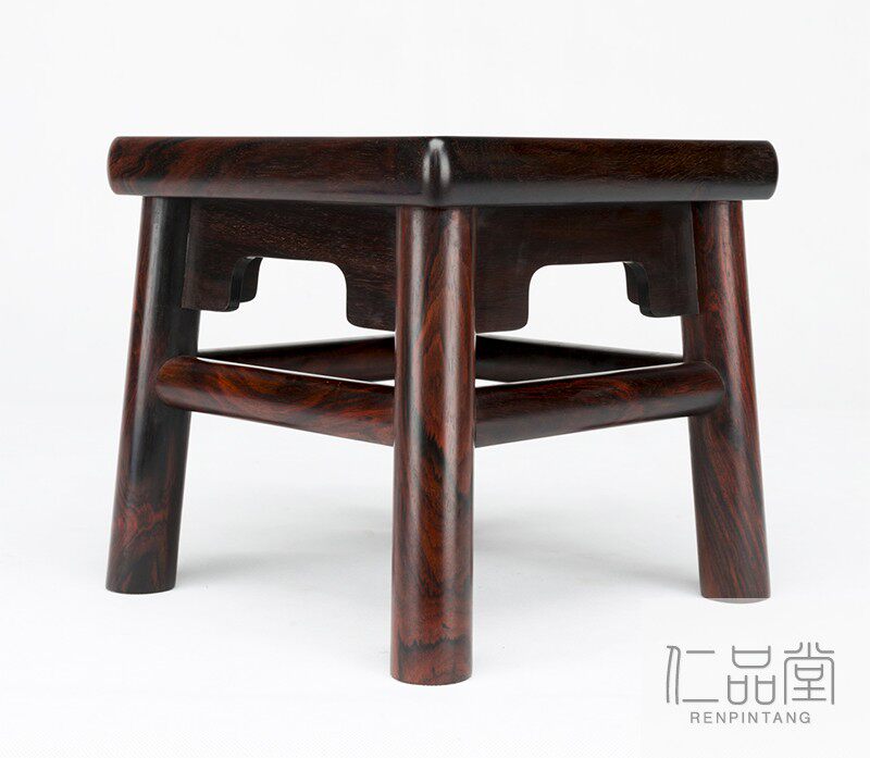 Old Red Wood Laos Red Sour Branch Purple Black Old Stock All Live Torn Down Little Square Stool