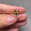 Natural sapphire ring 18k gold finely inlaid 6.5 x 9.5 natural sapphire jewelry