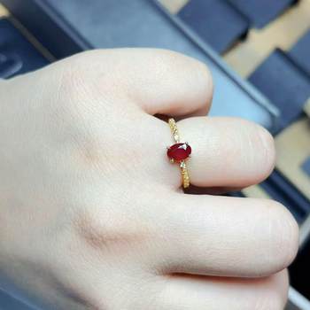 Jiuyuan jewelry pigeon blood red ruby ring