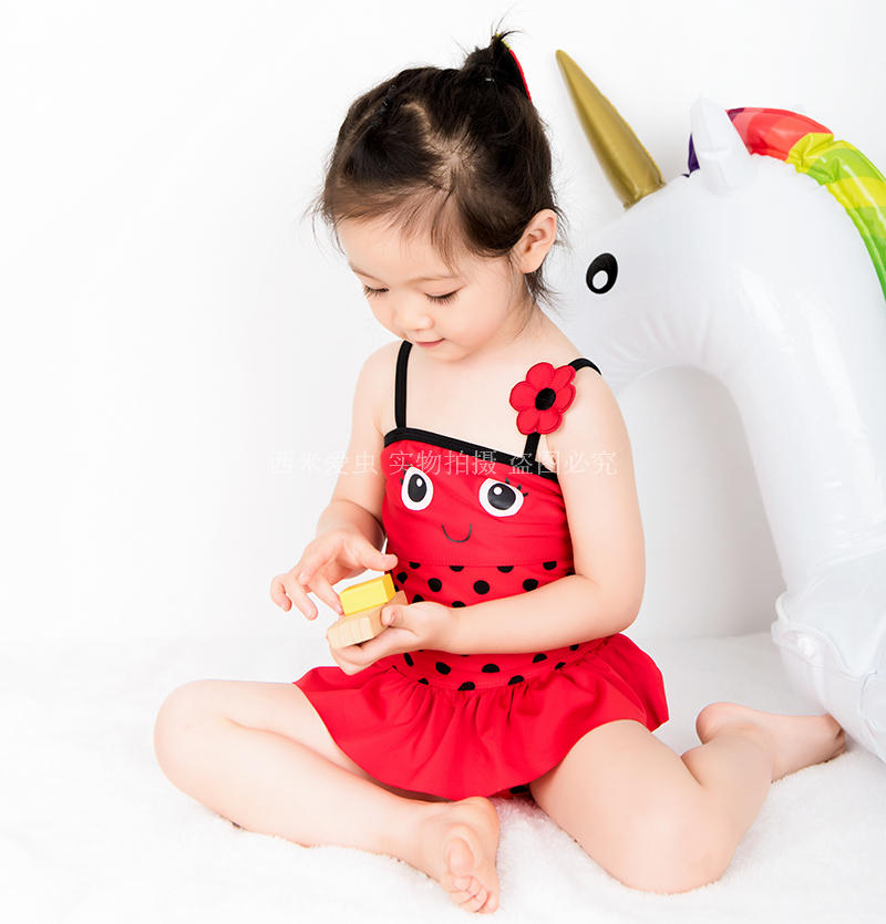 Đồ bơi trẻ em cô gái sago yêu côn trùng ong cô gái nhỏ đồ bơi trẻ em đồ bơi nữ bé 0-1 tuổi do boi cho be gai