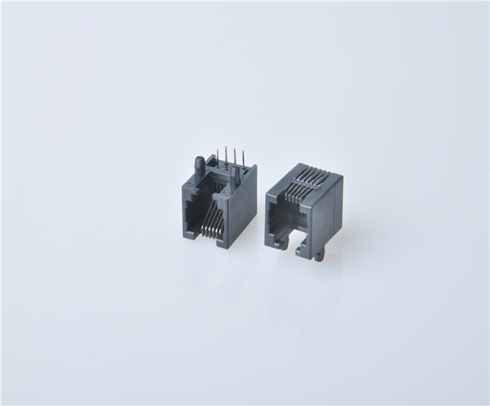 RJ11 RJ11 socket 1X1 horizontal full plastic 6 core connector 6P6C Internet e-cat special