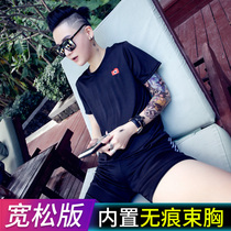 les swimsuit handsome t-corset thickened non-bump wetsuit womens nylon sleeveless loose neutral simple professional vest