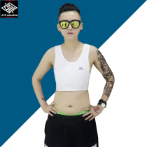 Shu Shu niche exquisite breathable chest LACE bamboo charcoal short strengthening bandage incognito sports anti-shake chest milk