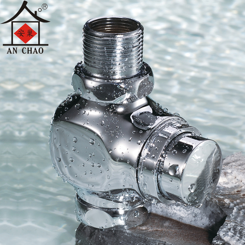 Flush Valve Full Copper Delay Double - Wall Stool Valve Hand Press Squat A - 11