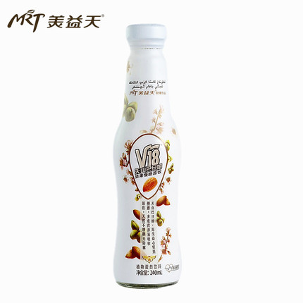 新疆美益天V18天山巴旦姆坚果饮料240ml单瓶