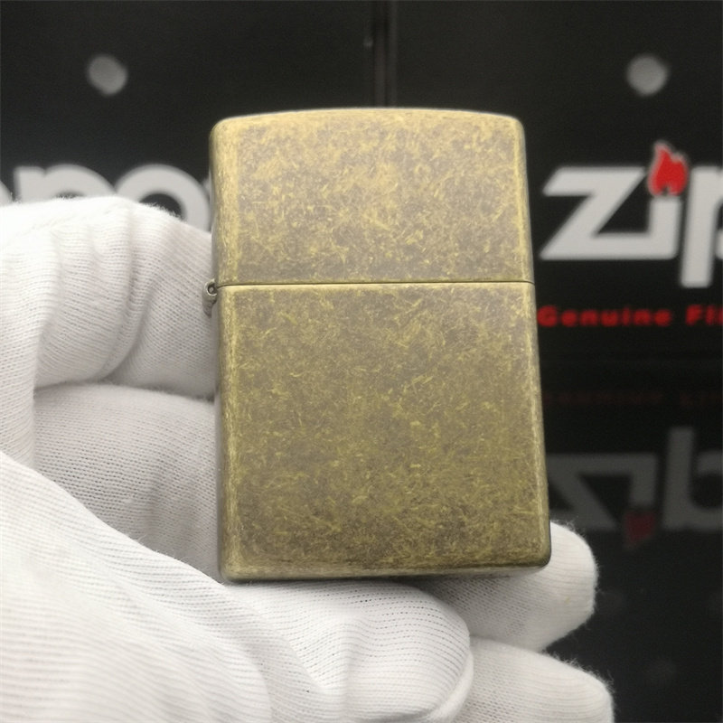 ZIPPO lighter 20FB Antique Brass Original Real Cabinet Nostalgia ZPPO Men's Gift