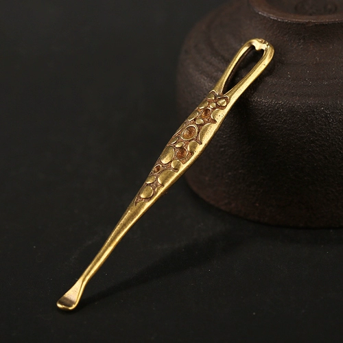 Латунная ухочистка, ретро креативный брелок, подвеска, аксессуар, подарок на день рождения