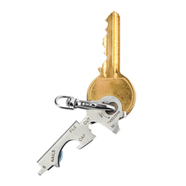 Stainless steel 8-in-one keychain creative key set portable bottle opener key pendant multifunctional EDC gadget