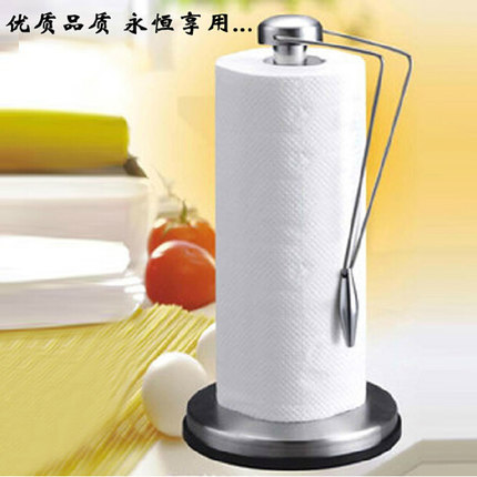 Stainless steel heavy hammer paper towel holder drum pumping paper towel rack Home supplies Practical paper towels Creative Kitchen Towel Rack-Taobao
